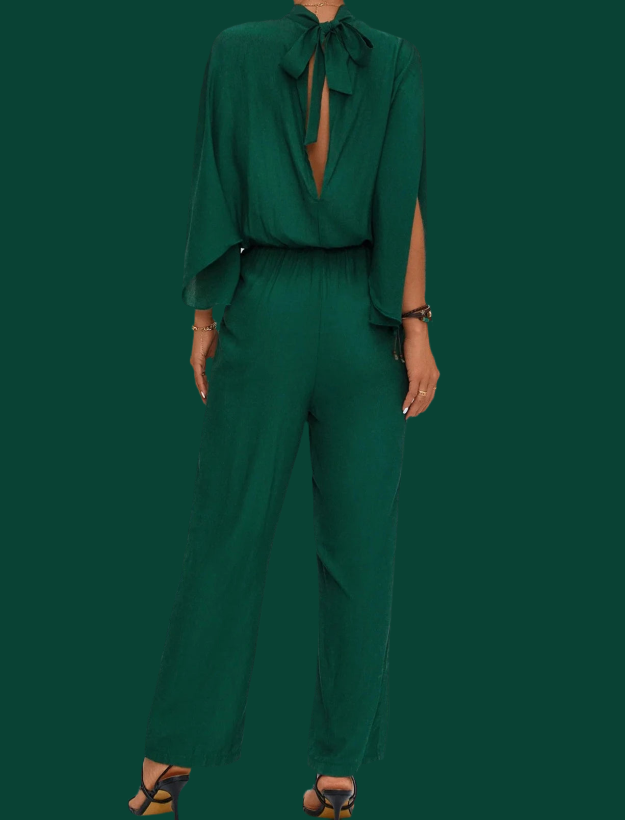 ANTHONY cape sleeve jumpsuit, 3 colors, 4 sizes