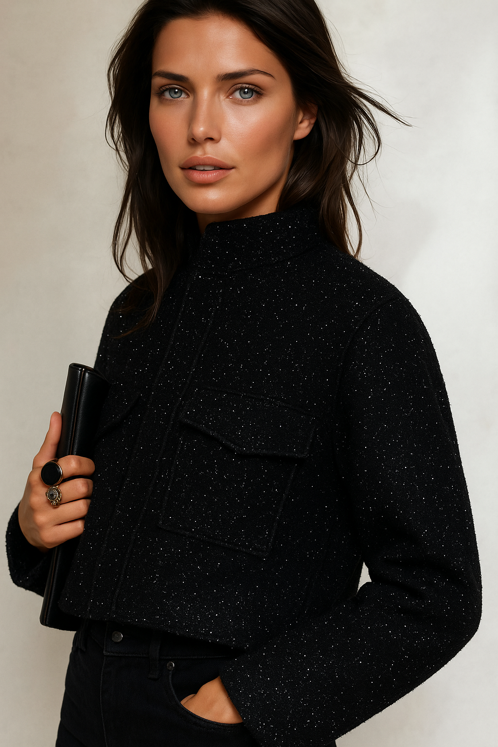 Mintlis mujer lentejuelas Casilda, 4 colores, tallas (34-46)