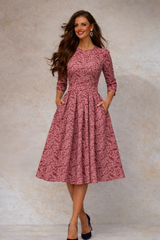 Vestido Anais de algodón y bolsillos incluido, 6 estampados, tallas (36-50)