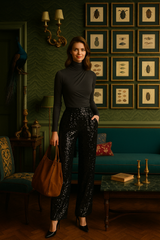 Sparkly sparkly elastic pants, 3 colors, sizes (36-46)