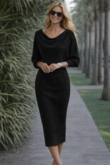 Vestido Covadonga de punto de algodón licra , 5 colores, tallas (36-50)