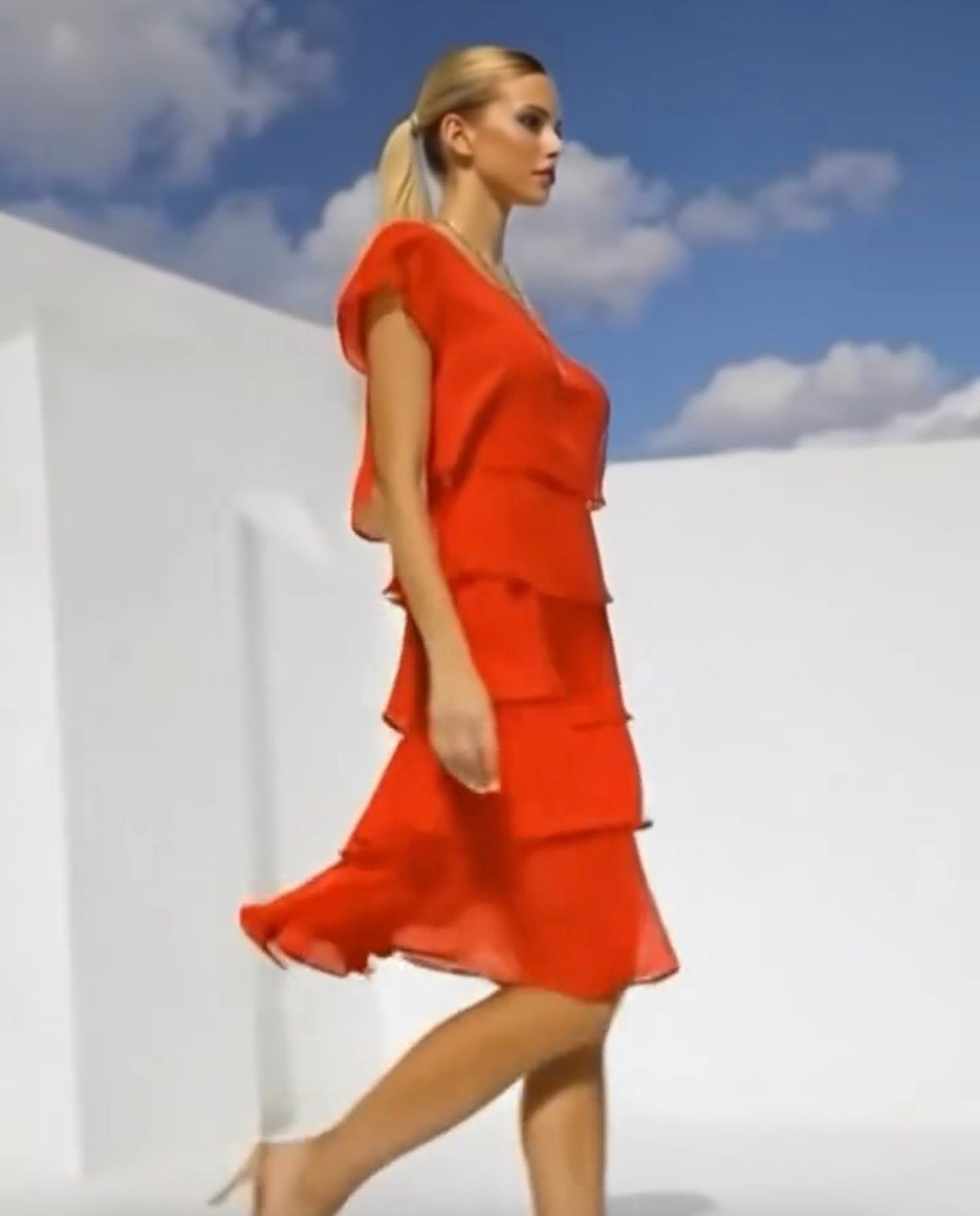 Vestido Paris de gasa, 7 colores, tallas (36-50)