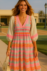 -40% OFF Romeo loose cotton viscose dress, sizes (36-54)