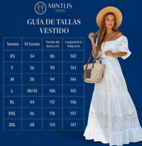 Vestido Dinastia algodón bordado,con forro , 2 colores, tallas (34-48) vídeo