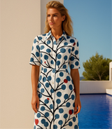 Fabiola shirt dress, 4 prints, sizes (36-50)