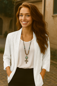 Veste à sequins MARY, 5 couleurs, 6 tailles