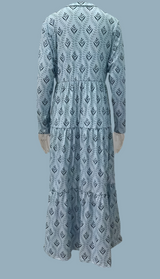 Vestido Viena de punto de algodón licra, 5 colores, tallas (36-50)