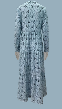 Vestido Viena de punto de algodón licra, 5 colores, tallas (36-50)
