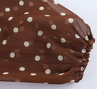 Vestido Carlota lunares de gasa , tallas (36-44)