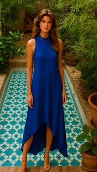 Vestido Lake asimetríco, 3 colores, tallas (36-46)