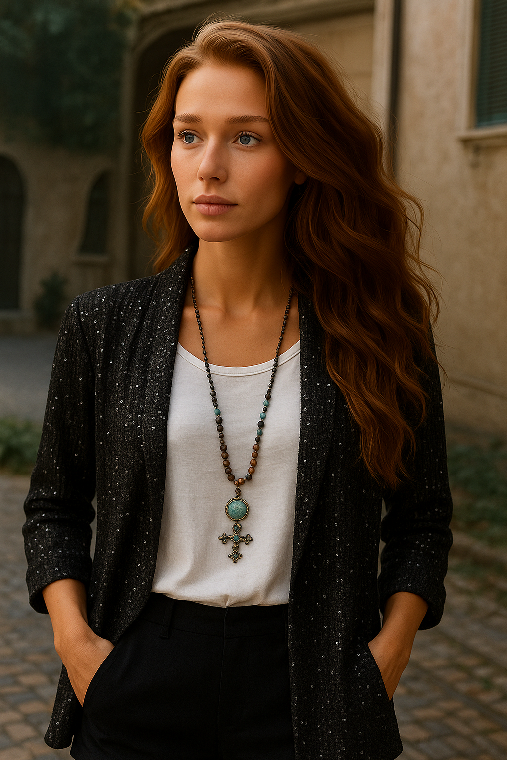 Veste à sequins MARY, 5 couleurs, 6 tailles