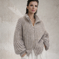 Sweater Glitter lentejuelas de punto strech, 3 colores, tallas (36-50)