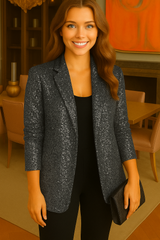 Blazer Brilliant TOP SELLER lentejuelas, 8 colores, tallas (36-52)