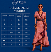 Vestido Dominica cruzado con cinturón incluido algodón, tallas (36-48)video