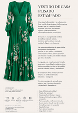Suad pleated chiffon dress, 2 prints, sizes (34-48) video
