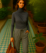 Geneva cargo pants, stretch cotton, elastic, 3 colors, sizes (36 to 50)