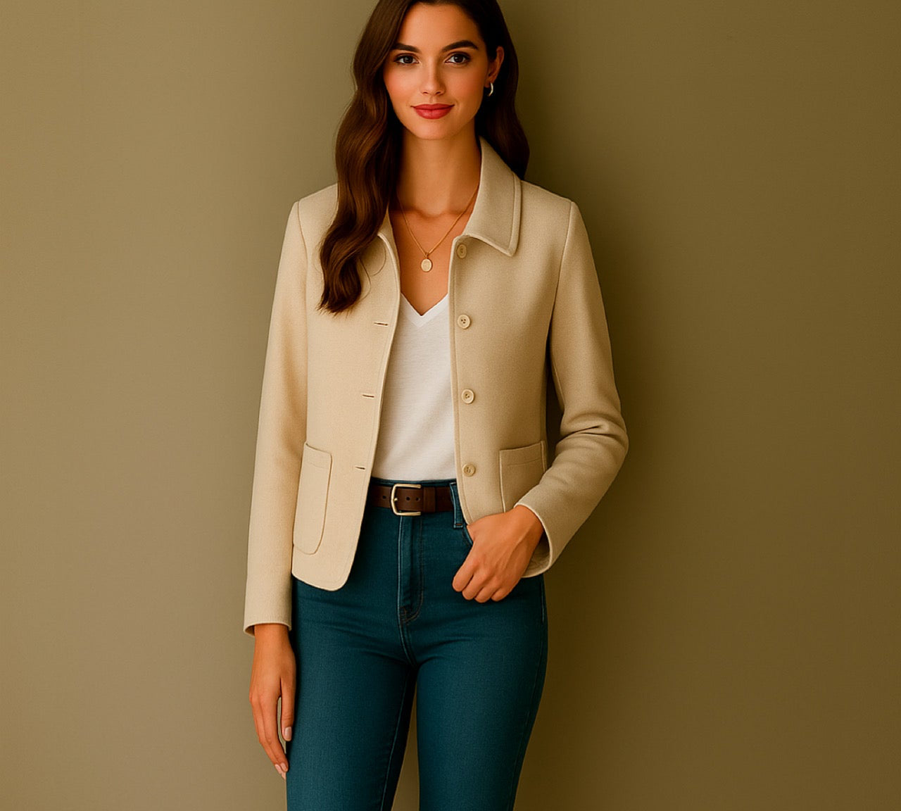 Chaqueta London punto de lana , 3 colores tallas (36-48)