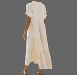 Vestido Amberes de algodón, 5 colores tallas (36-52)