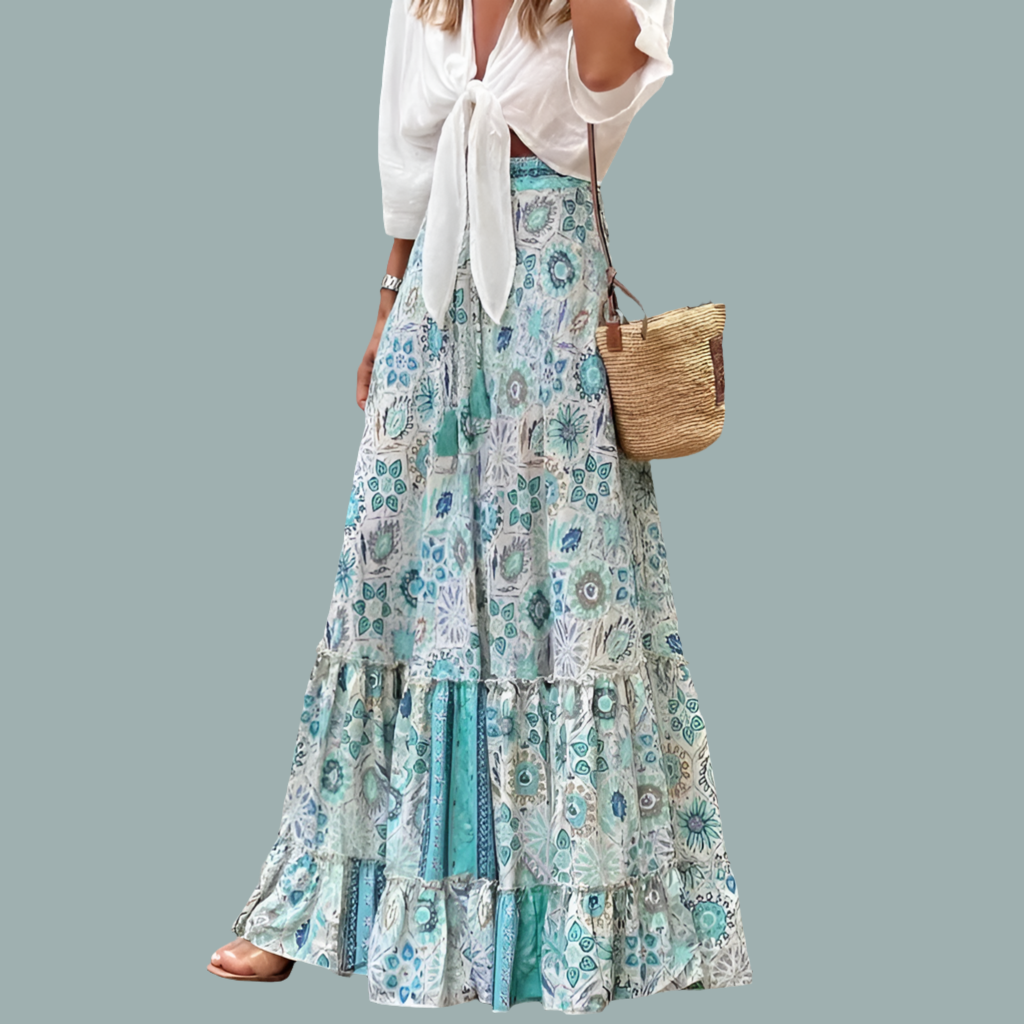 Faldas Happy largas elásticas, 3 estampados y tallas (36-50)