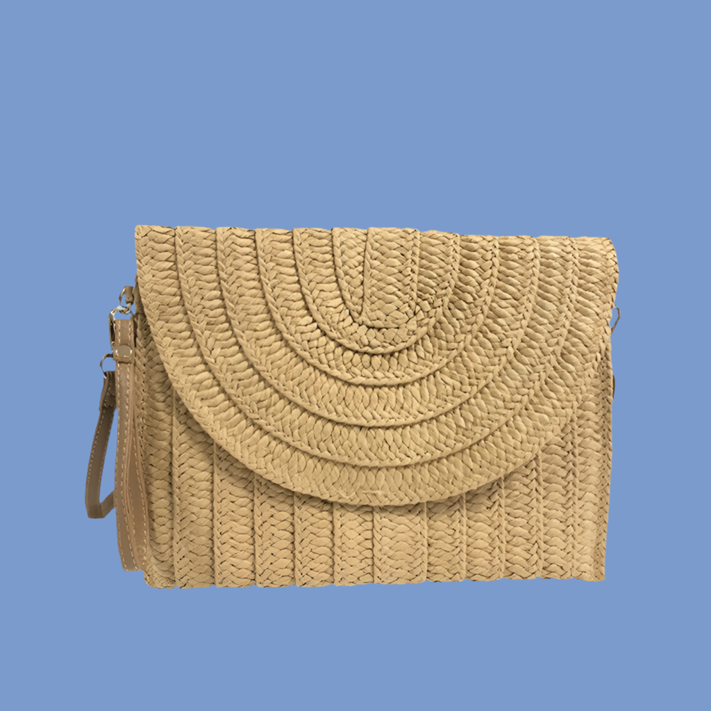 Christian raffia clutch bag, 9 colors