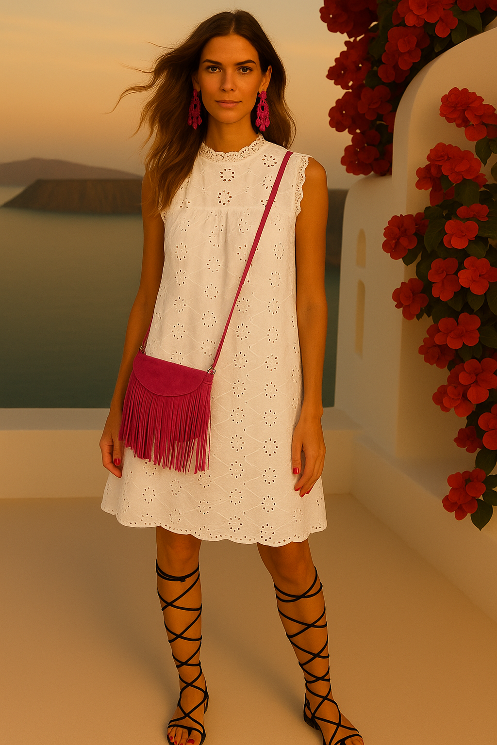 Vestido Carolina de algodón, 5 tallas (36-46)