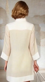 Julys Linen Cotton Dress, 2 colors, sizes (36-48) (video)