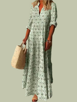 Mintlis mujer, algodón satinado, vestido Denisse tallas (36-50)