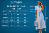 Vestido Mafalda camisero azul claro algodón bordado con fajín, tallas(36-46) vídeo