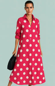 Mintlis mujer algodón vestido Rimini, 4 colores, tallas (36-54)