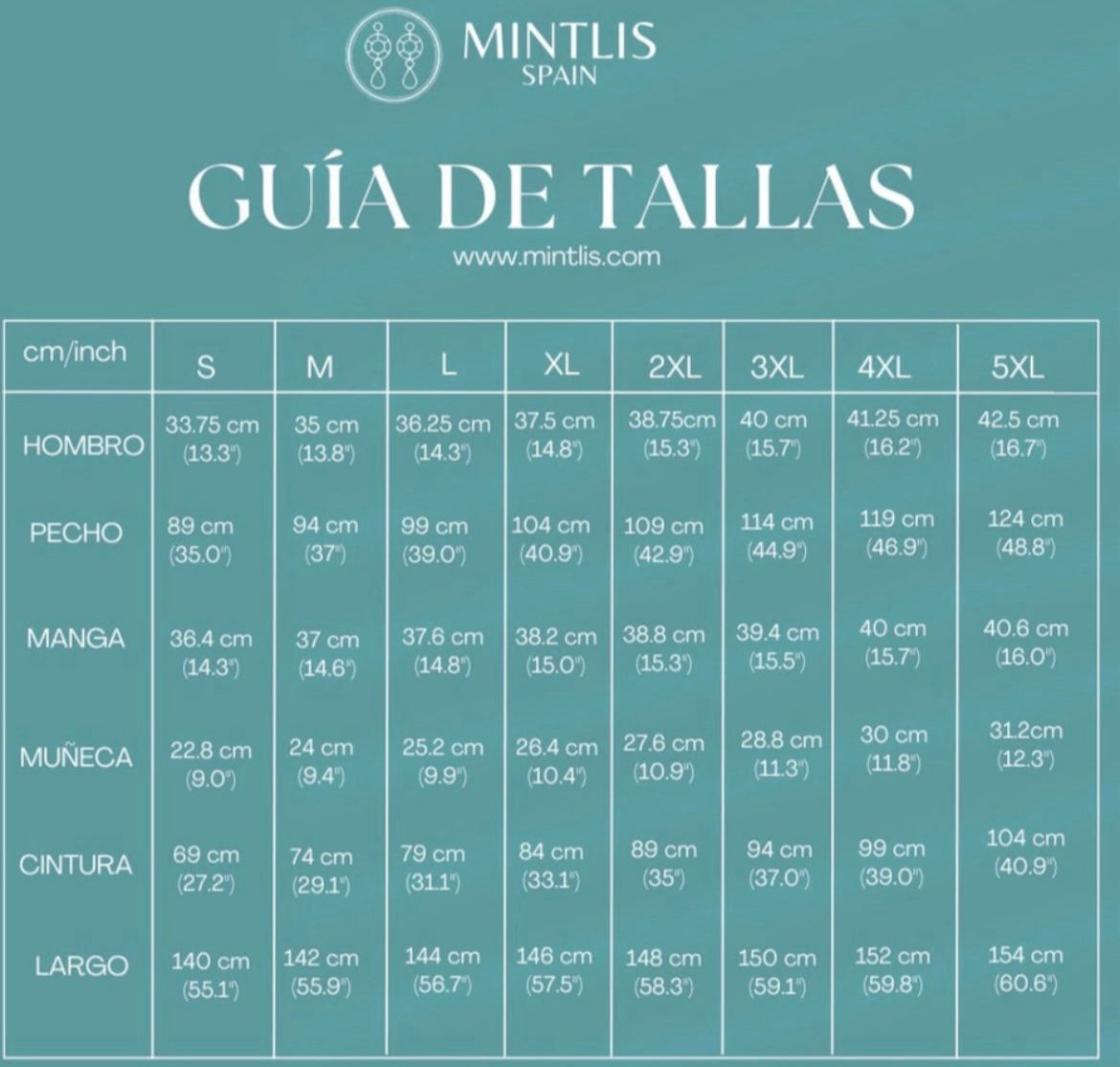 Mintlis mujer vestido Amoríos, tallas (36-50)