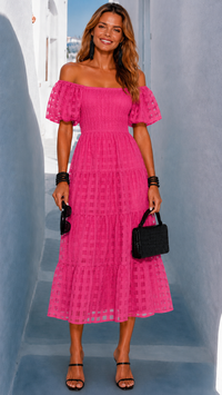 Loren dress, cotton tulle with lining, 4 colors, sizes (34-46) video