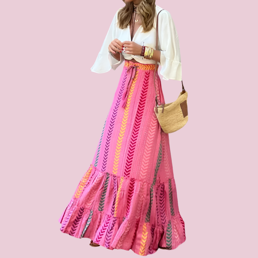 Faldas Happy largas elásticas, 3 estampados y tallas (36-50)