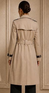 Trench Amori, marino y beige 2 colores, tallas (36-48) vídeo