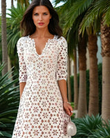 Mintlis mujer, brocado bordado, 2 colores, vestido Amori, tallas (36-46)