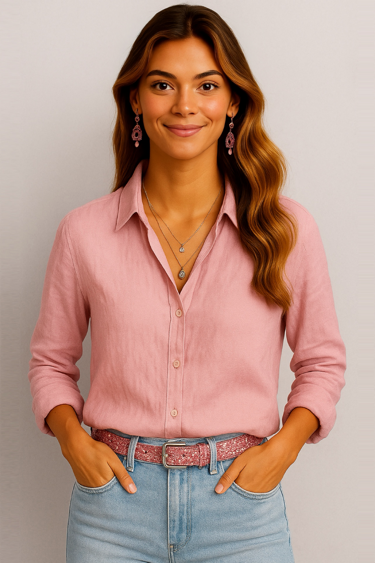 Miami linen cotton shirt, 4 colors, sizes (36-50)