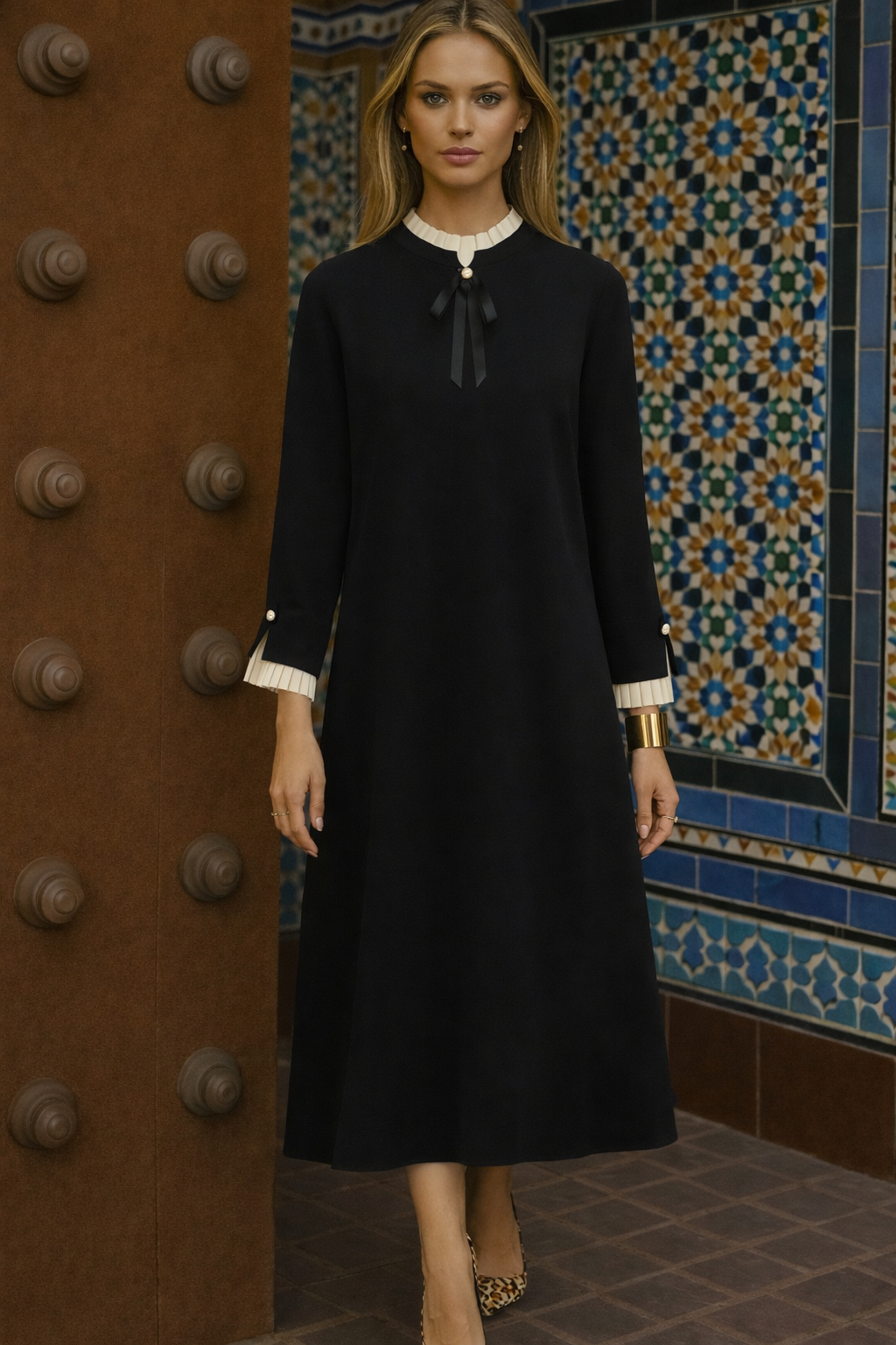 Vestido Lucia de Angelina y algodón licra tallas (36-50)