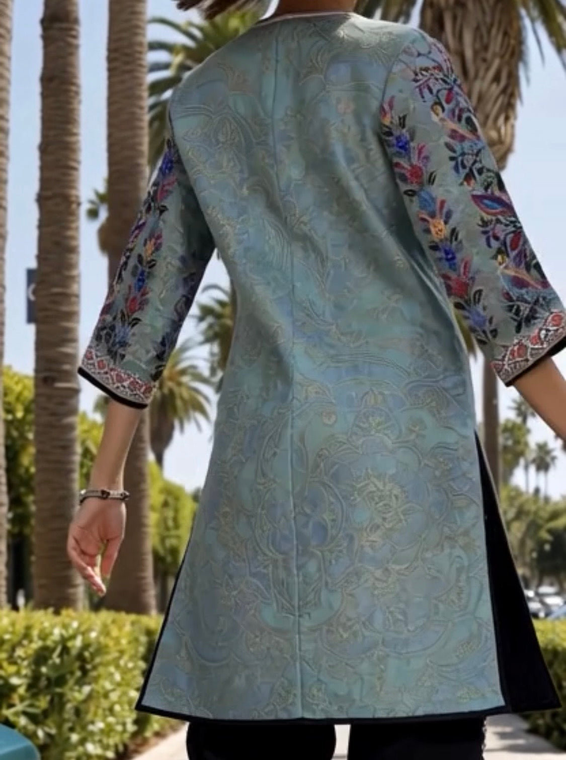 Casilda printed tunic, size (40-54)