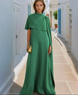 Mintlis women's Emily dress, cape included, 3 colors, sizes (36-48)