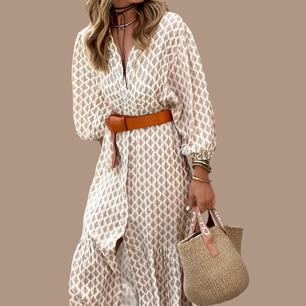 Sangria shirt dress with belt included, 5 sizes