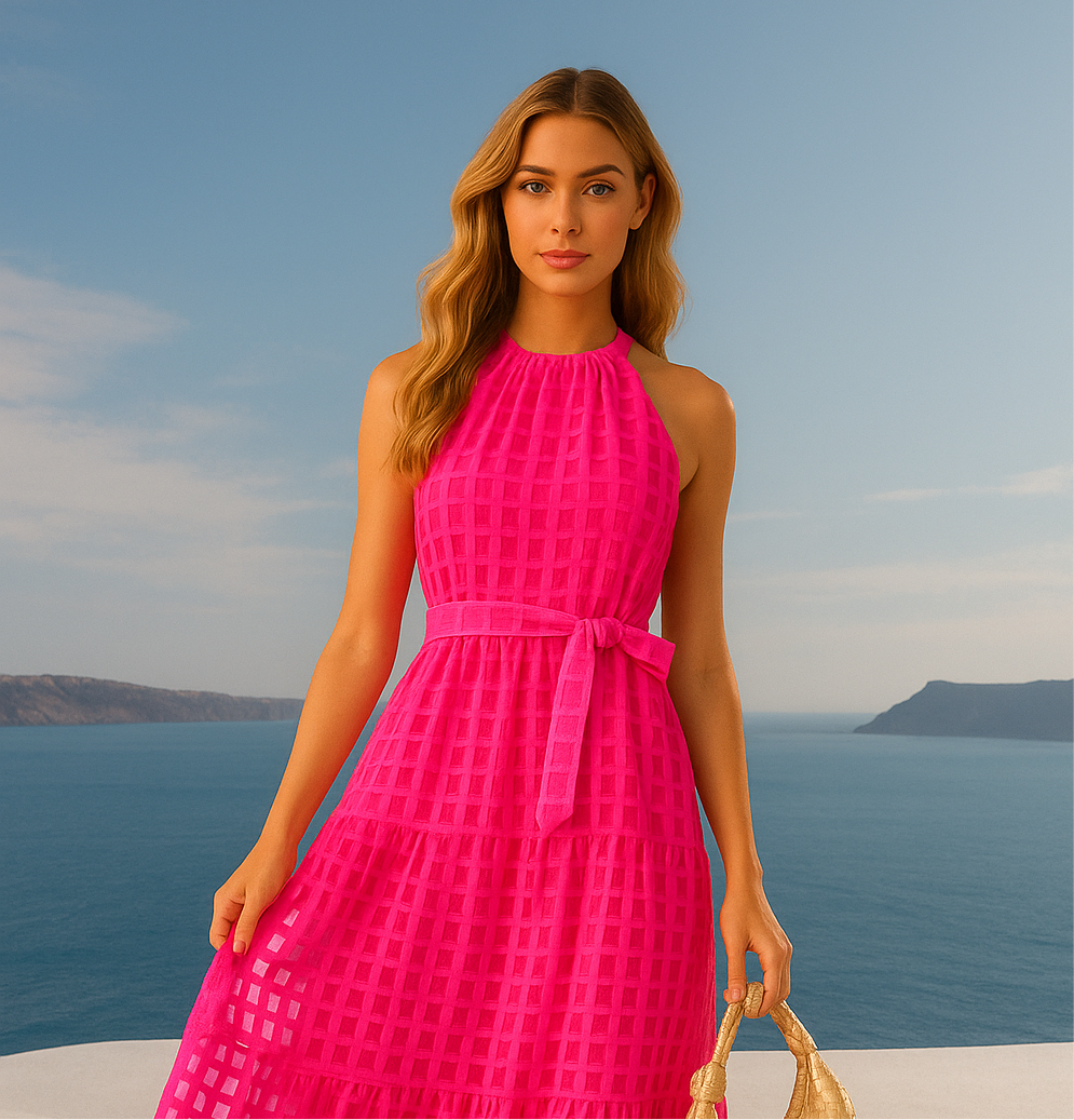 Mintlis women, cotton tulle, Roberta dress, 6 colours, sizes (36-44)