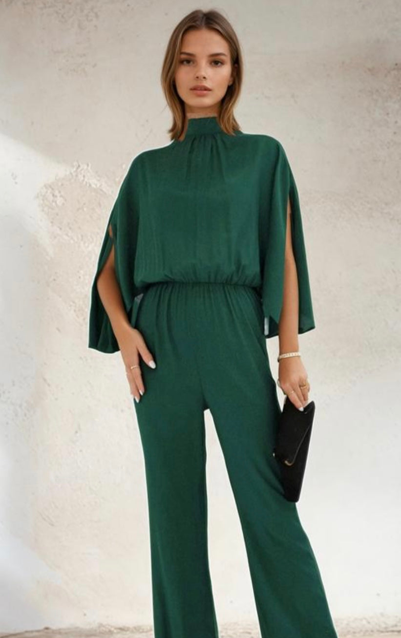 ANTHONY cape sleeve jumpsuit, 3 colors, 4 sizes