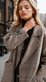 Mintlis women, 100% wool, Katherine coat jacket, size (36-48) wide handmade