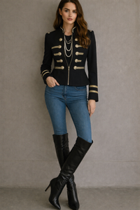 Fantastic Jacket (Cotton Lycra Elastane Zippers, Sizes 36-46)