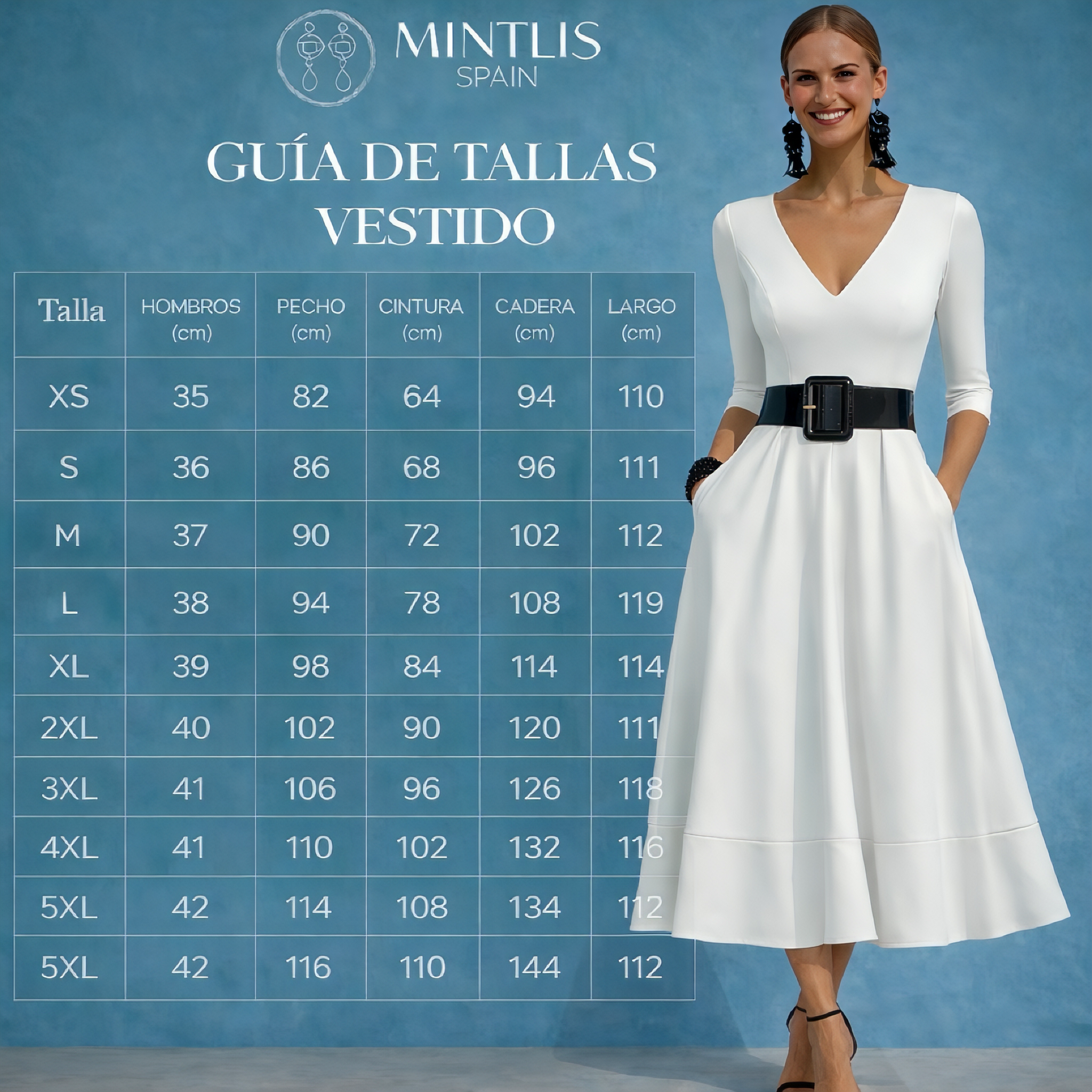 Lola stretch cotton elastane dress with belt, 4 colors, sizes (36-50)