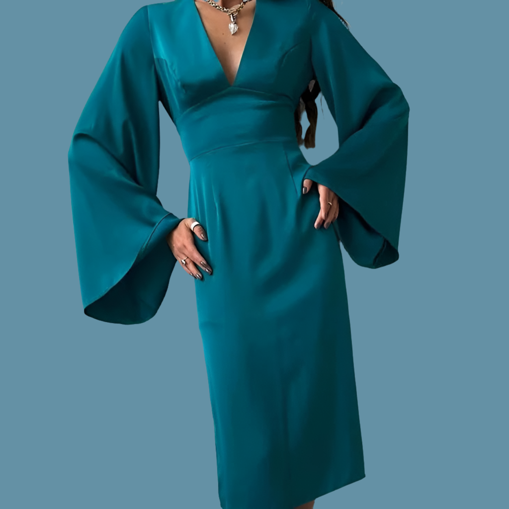 Satin Grabielle dress, 5 sizes