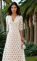 Mintlis mujer, brocado bordado, 2 colores, vestido Amori, tallas (36-46)