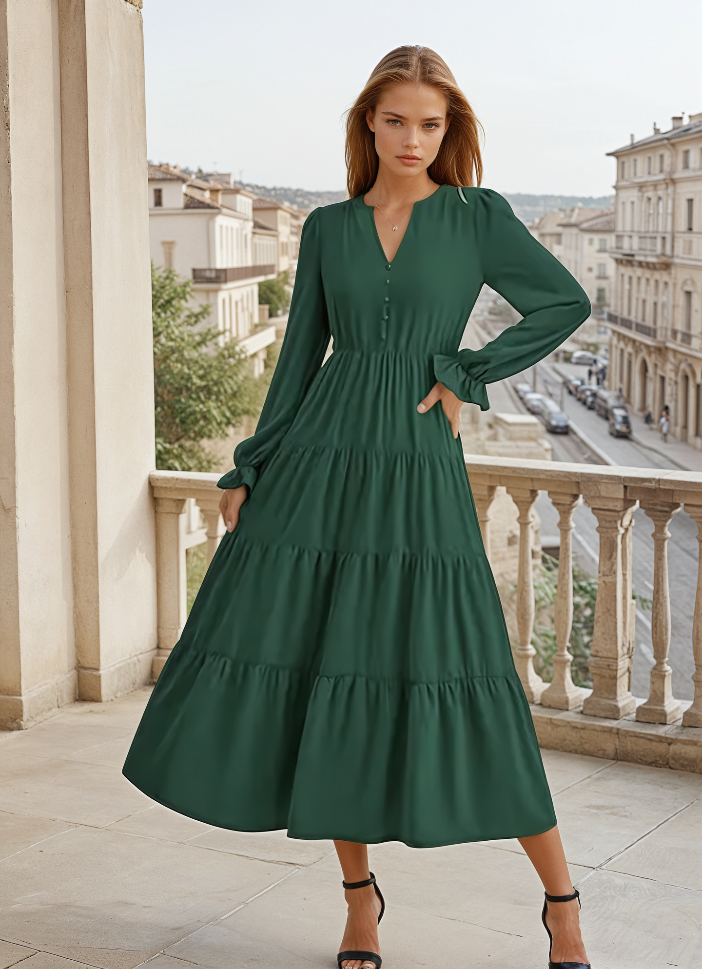 Mintlis mujer, algodón, vestido Prado, 3 colores, tallas (36-46)