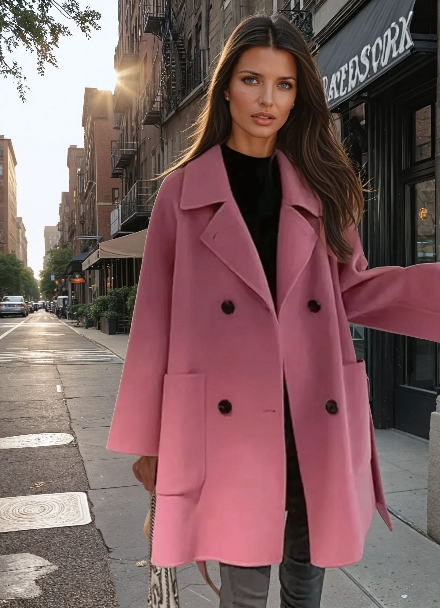 Mintlis women, wool coat Anelle 2 colors, sizes (36-50)