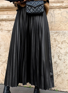 Falda America de piel, talla única