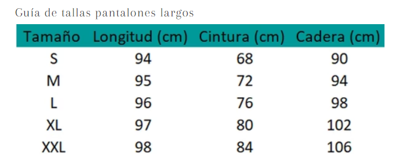 Pantalón Máxima ancho, 4 tallas